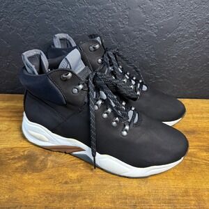 Timberland Delphiville High-Top Black Leather Ankle Boots W 10 Aerocore